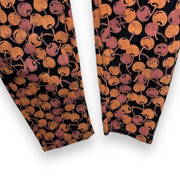 MOTHER The Looker NWT Cherry Pickin' Printed Low Rise Skinny Jeans Size 25 - Picture 8 of 16